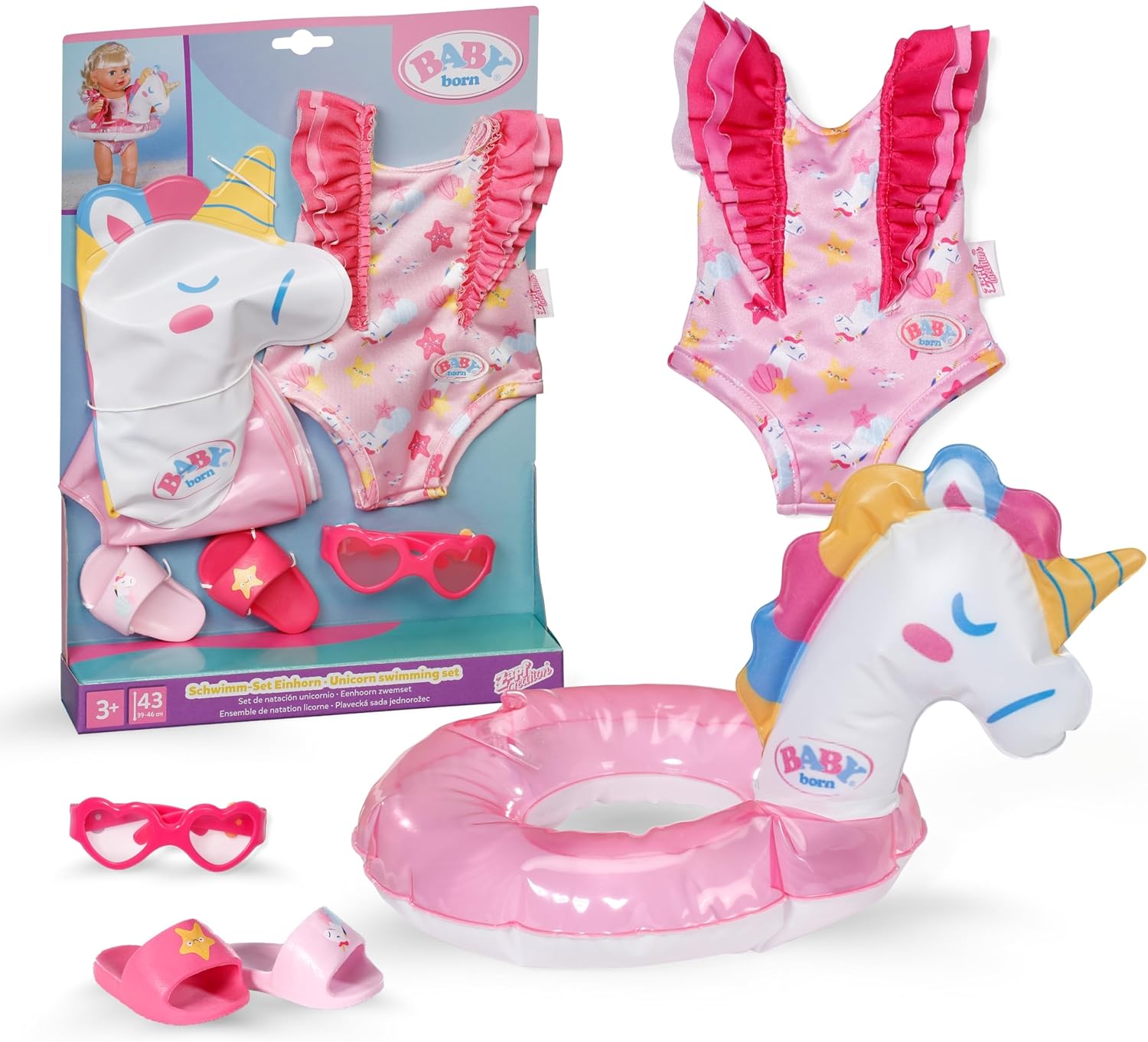 BABY born Schwimm-Set Einhorn 43 cm - Bild 1