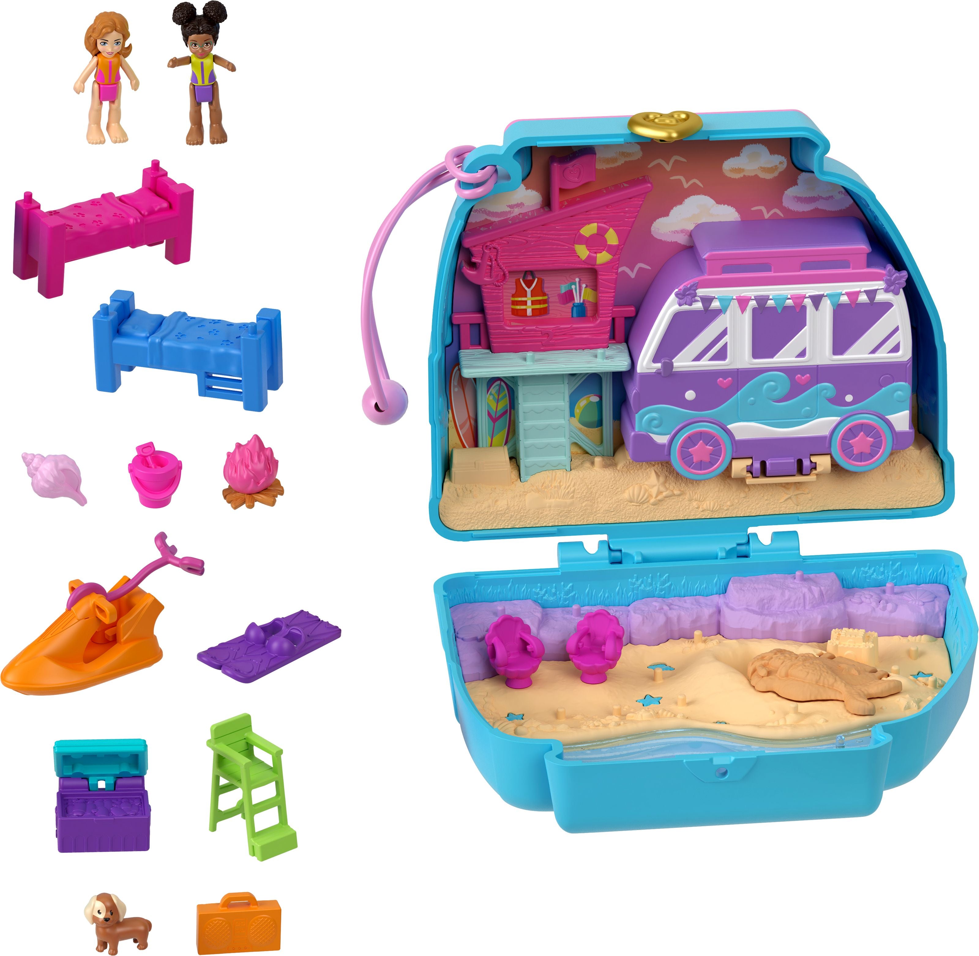 Polly Pocket Bus - Schatulle mit winkenden Hund - Bild 8