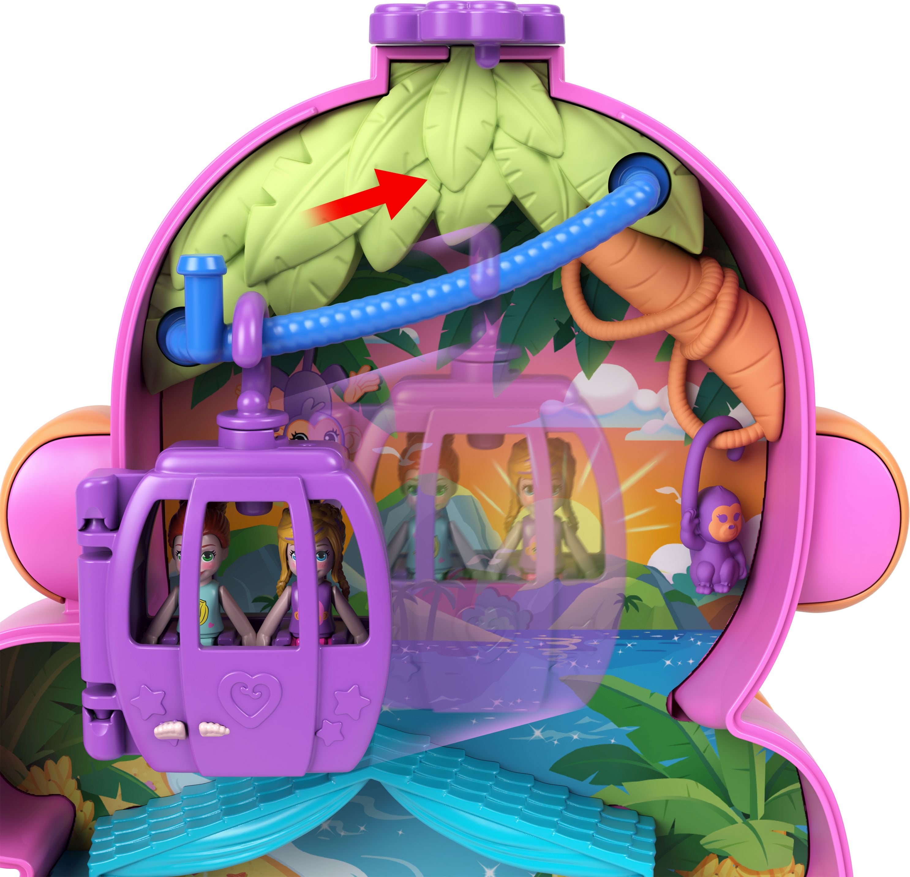 Polly Pocket Schatulle Affenmama und Baby - Bild 4