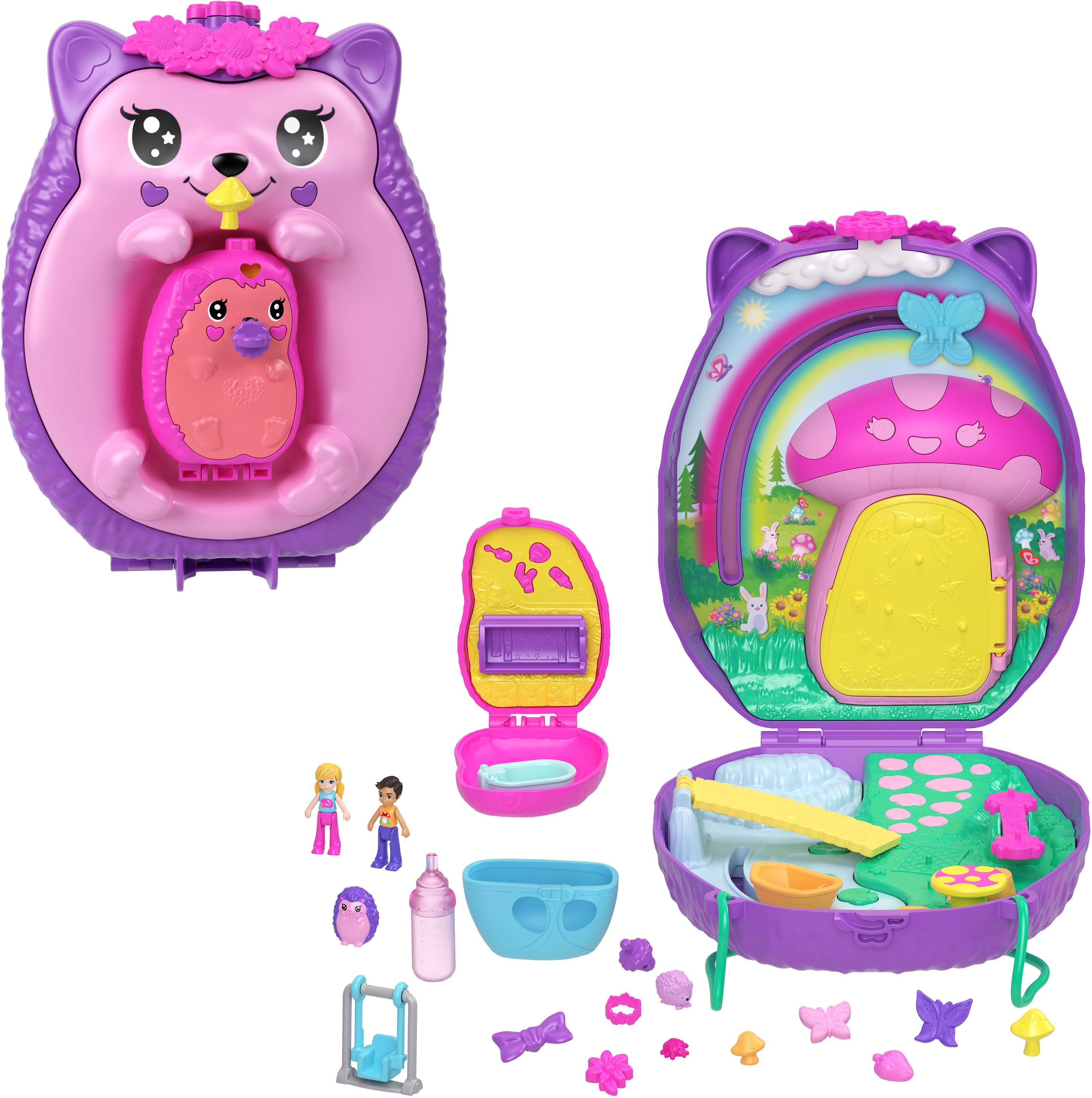 Polly Pocket Igel Mama & Baby Schatulle - Bild 1