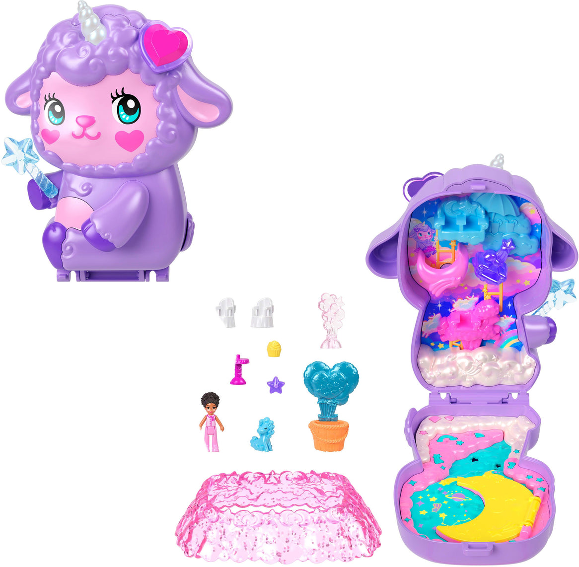 Polly Pocket Lämmchen Schatulle