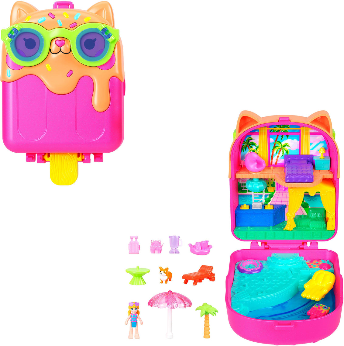 Polly Pocket Eiskätzchen - Schatulle