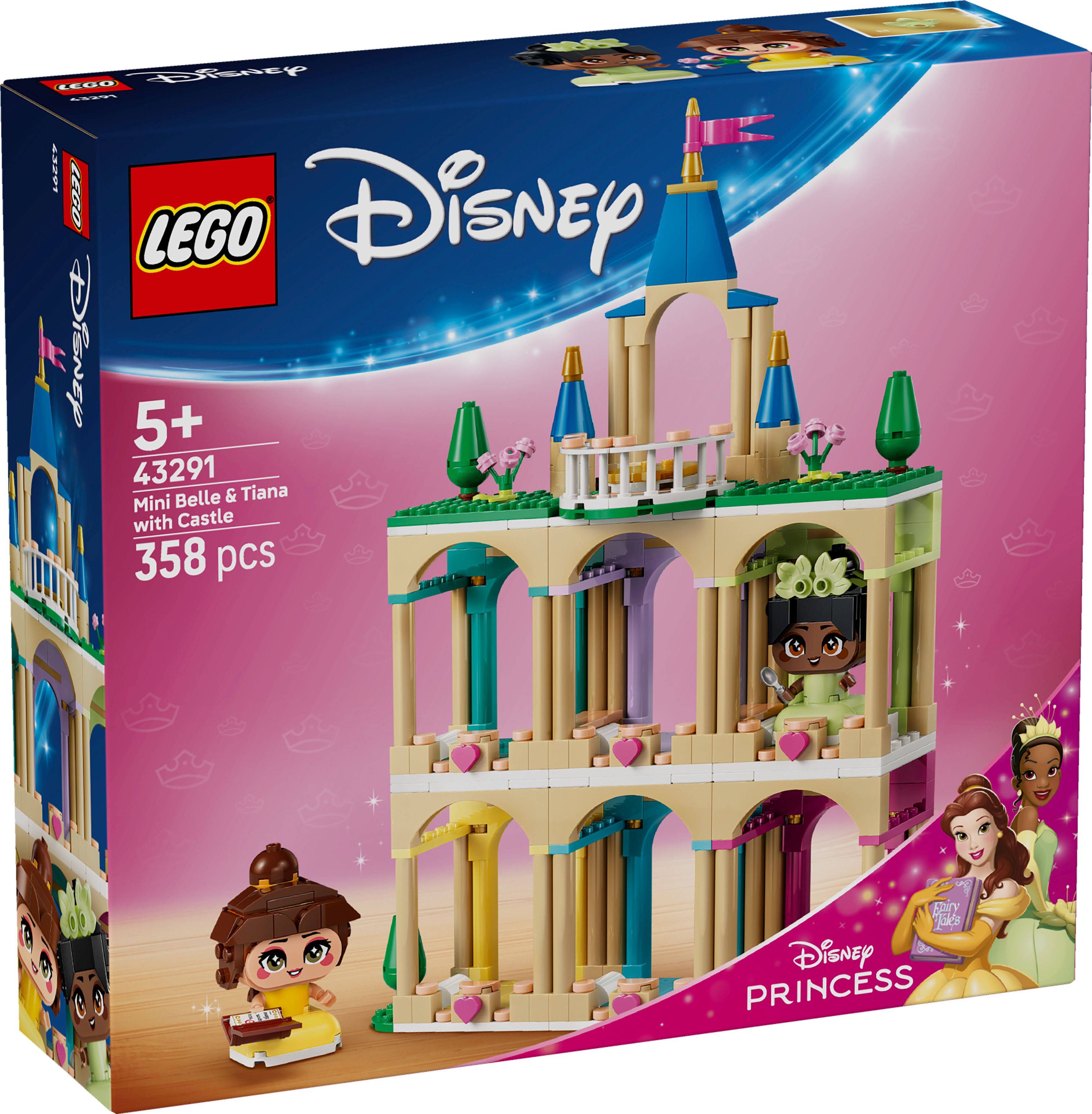 LEGO Disney 43291 Die Mini-Prinzessinnen Belle und Tiana mit ihrem Schloss - Bild 1