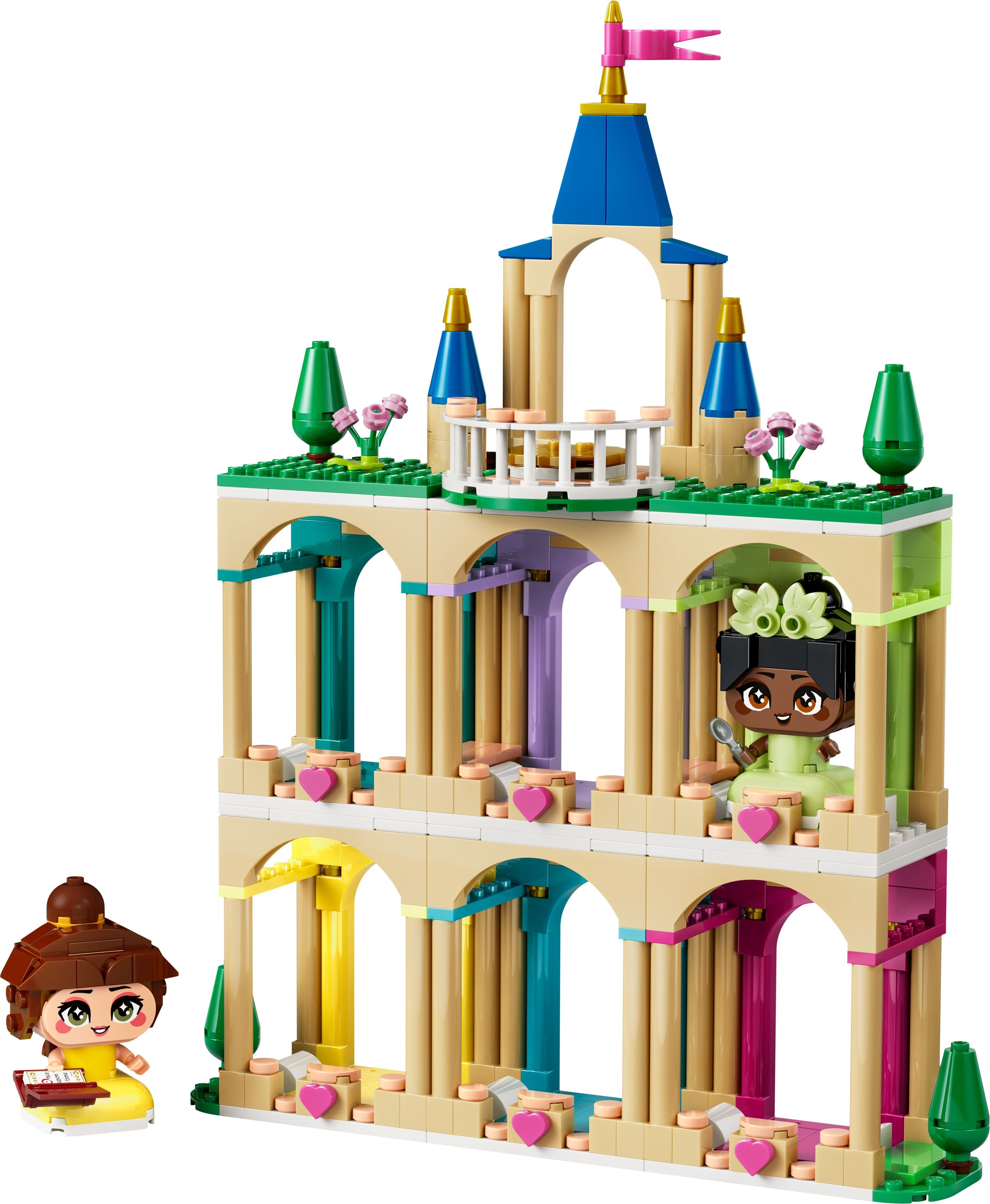 LEGO Disney 43291 Die Mini-Prinzessinnen Belle und Tiana mit ihrem Schloss - Bild 2