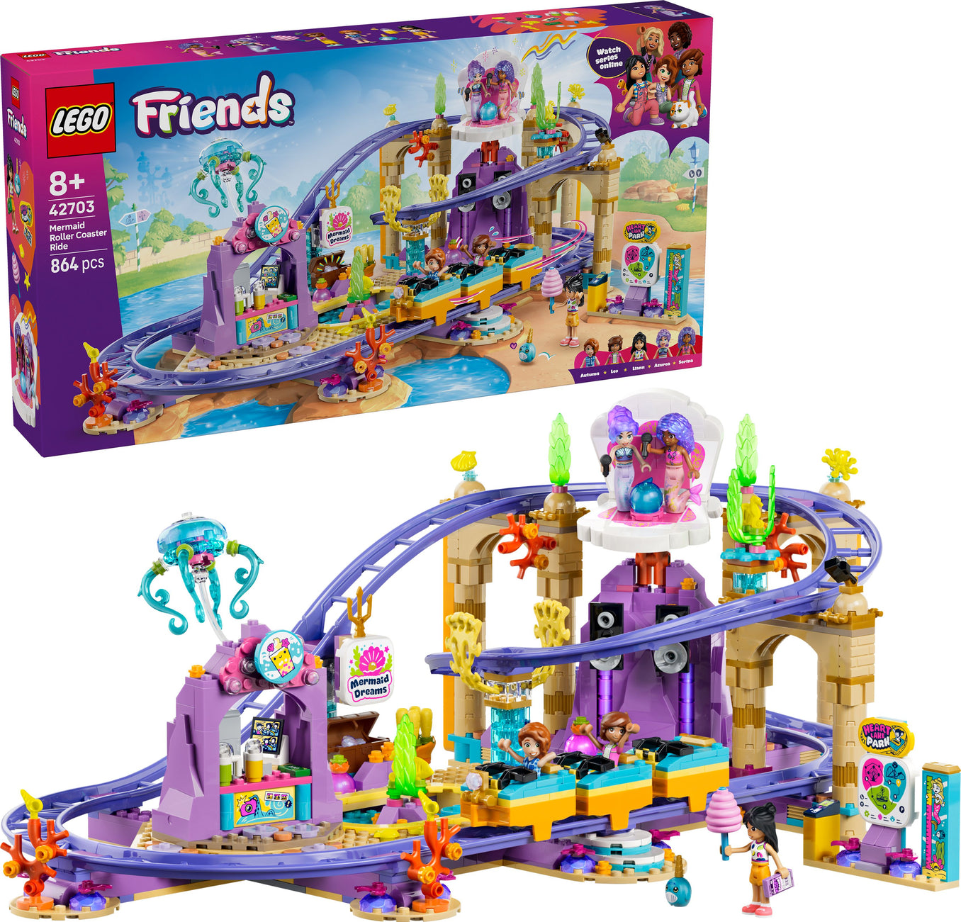 LEGO® Friends 42703 Meerjungfrauen-Achterbahn