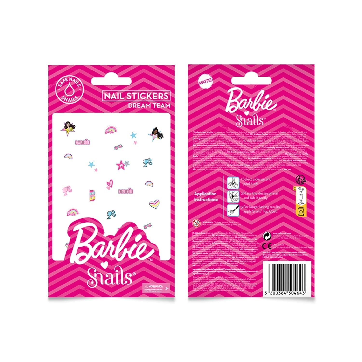Nagelsticker Barbie Dream Team - Bild 1
