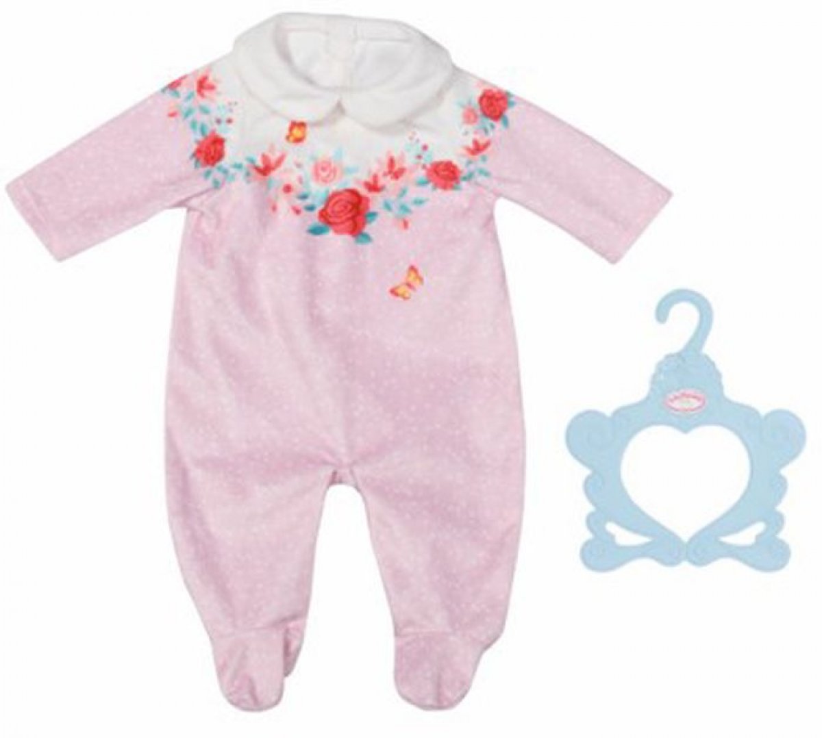 Baby Annabell Strampler rosa Blumen 43cm - Bild 1