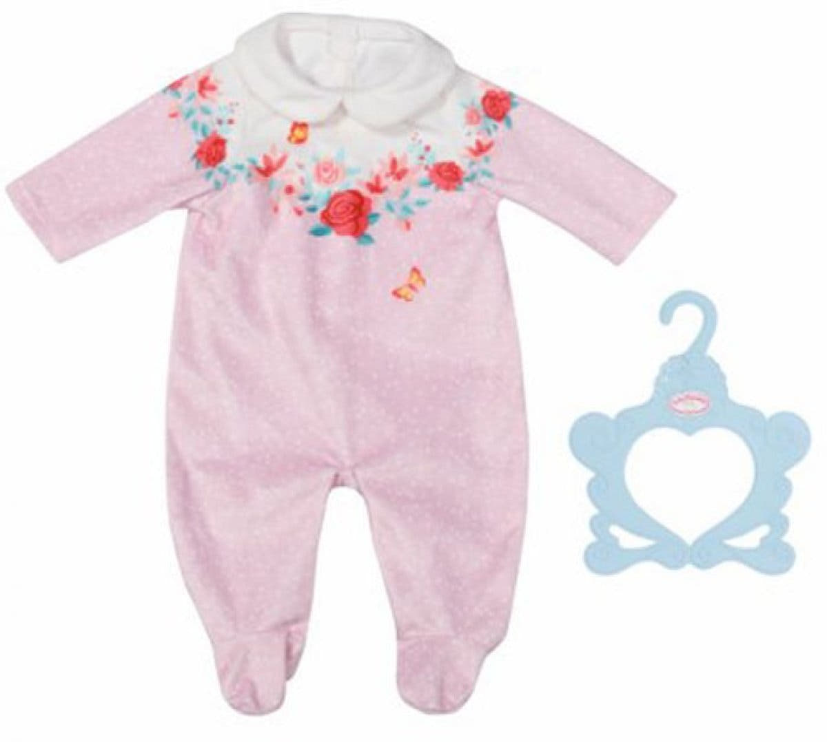 Baby Annabell Strampler rosa Blumen 43cm - Bild 1