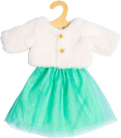 Puppen-Plüschjacke Yuki mit Tüllrock Gr. 35 - 45 cm