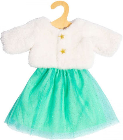 Puppen-Plüschjacke Yuki mit Tüllrock Gr. 35 - 45 cm