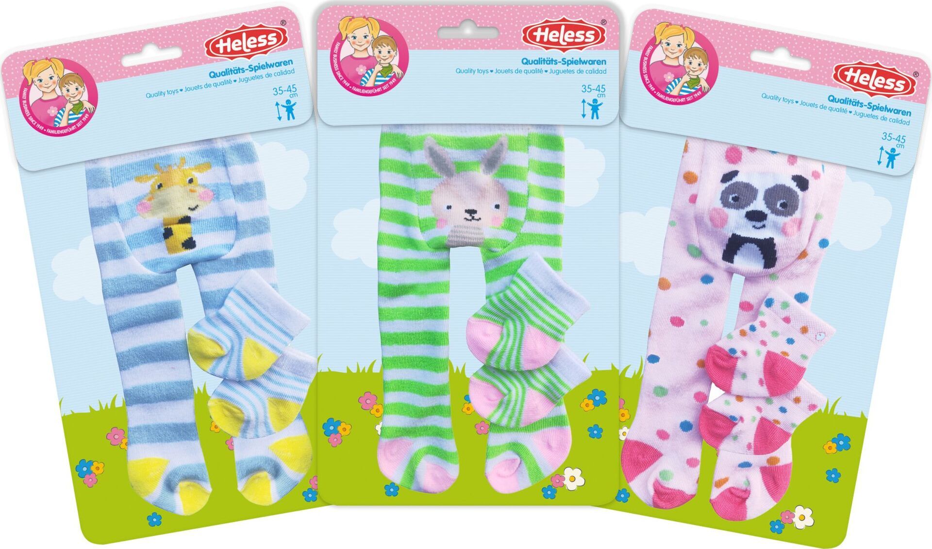 Heless Strumpfhose mit Söckchen Tiere 35-45 cm - Bild 1