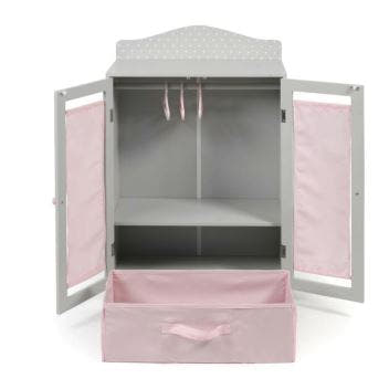 Puppen Kleiderschrank Puntos Grey - Bild 1