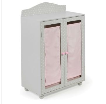 Puppen Kleiderschrank Puntos Grey - Bild 2