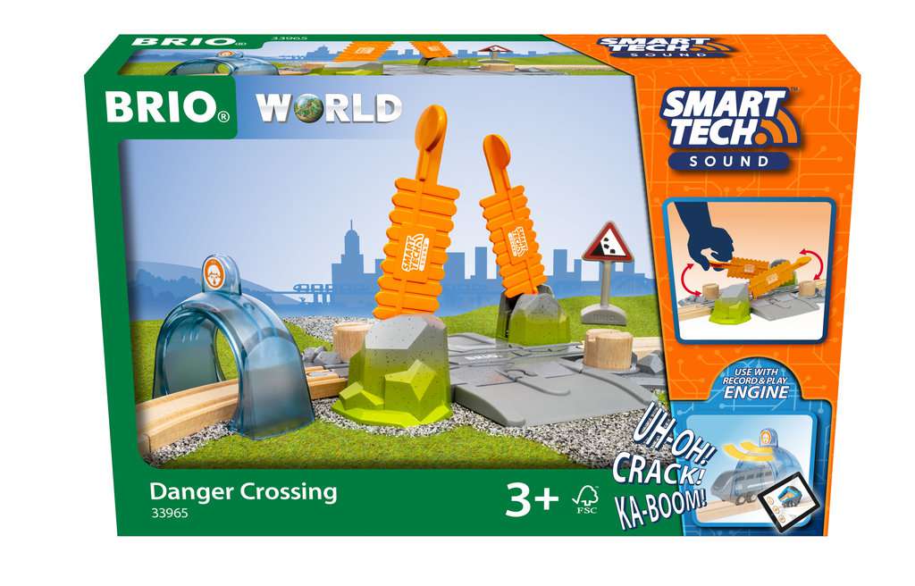 Brio Bahn Smart Tech Sound gefährlicher Bahnübergang 33.965 - Bild 1