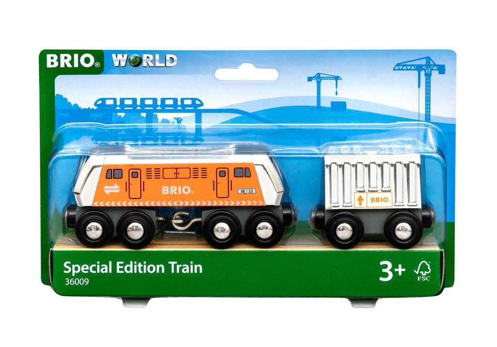 Brio Grosse Frachtlok mit Waggon 36009 - Bild 1