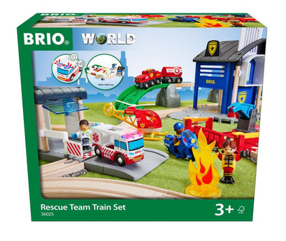 Brio Polizei und Feuerwehr Set Deluxe 036.025