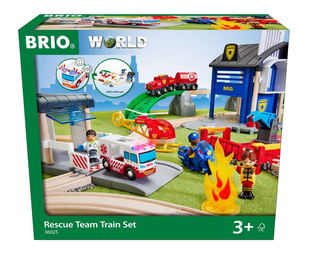 Brio Polizei und Feuerwehr Set Deluxe 036.025 - Bild 1
