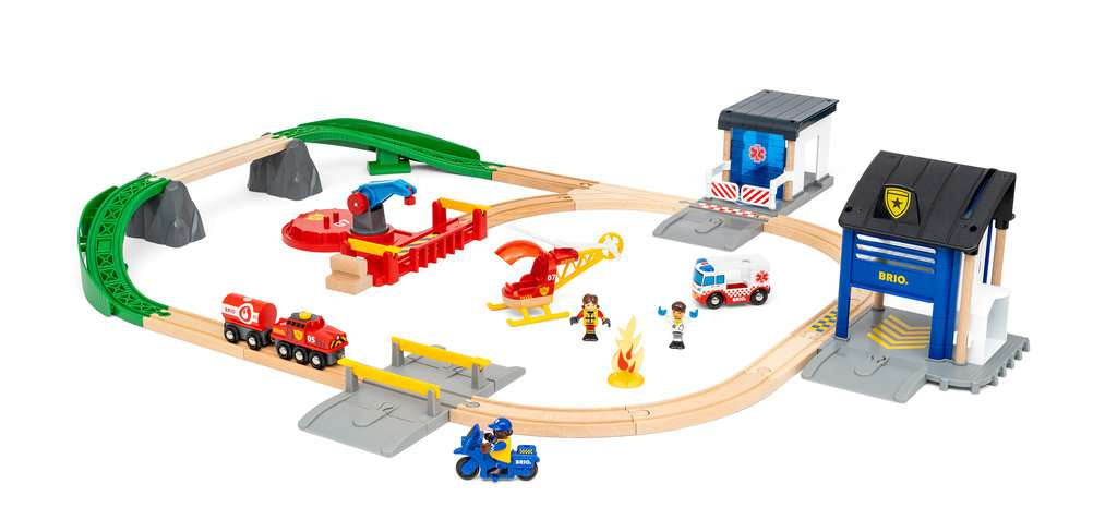 Brio Polizei und Feuerwehr Set Deluxe 036.025 - Bild 3