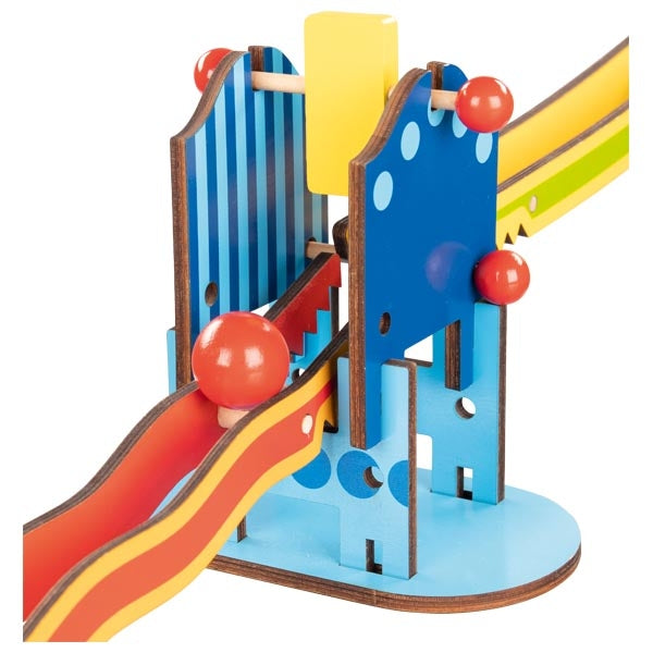 Kugelbahn Ritterburg aus Holz - Bild 3