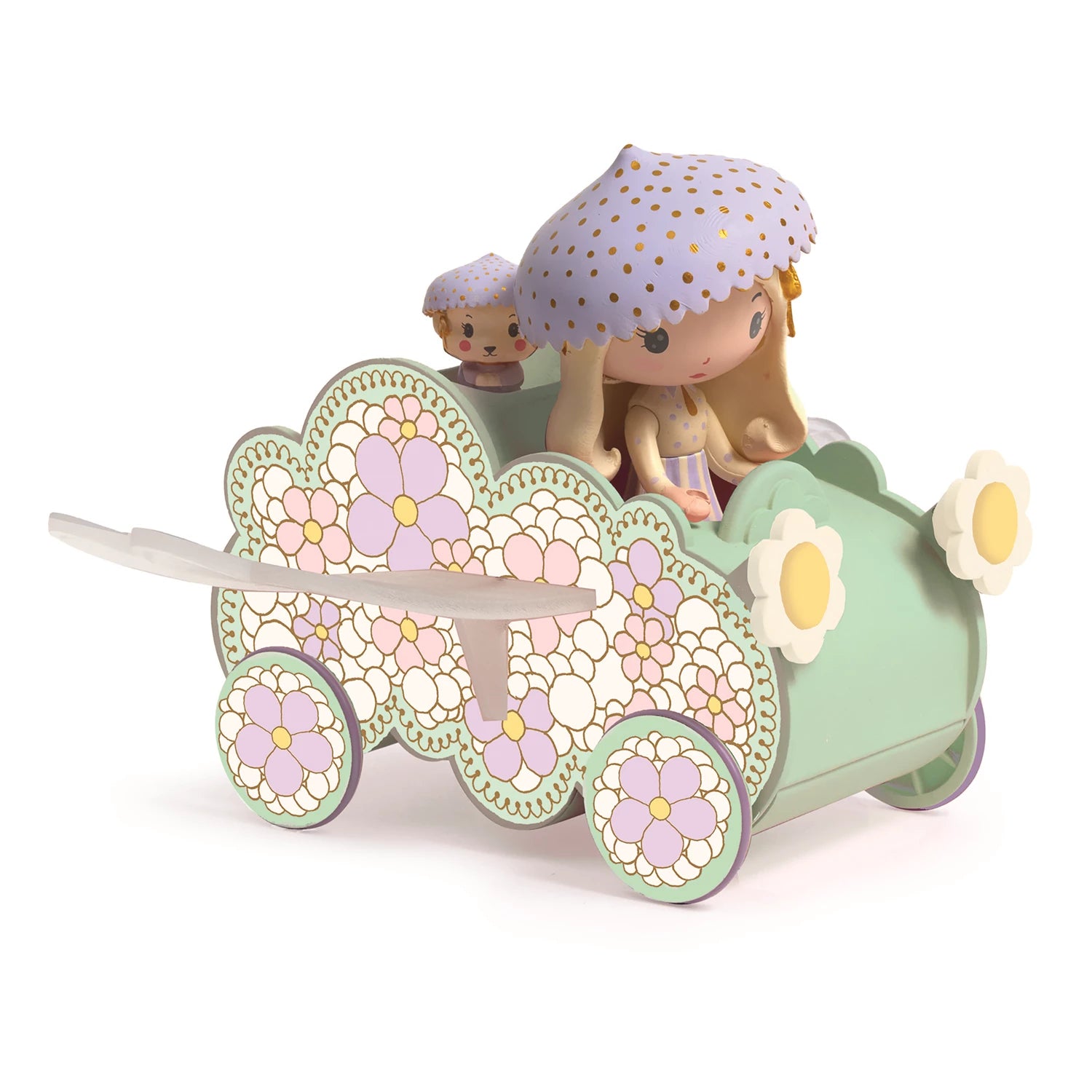 Djeco Tinyly Jil & Jerry mit Tinycar - Bild 1