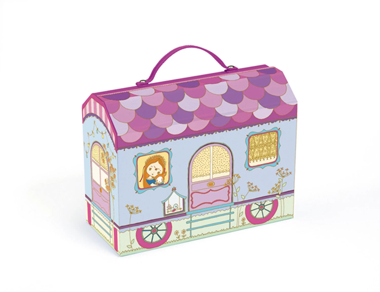 Djeco Tinyly Koffer-Puppenhaus Bluchka & Indie - Bild 1