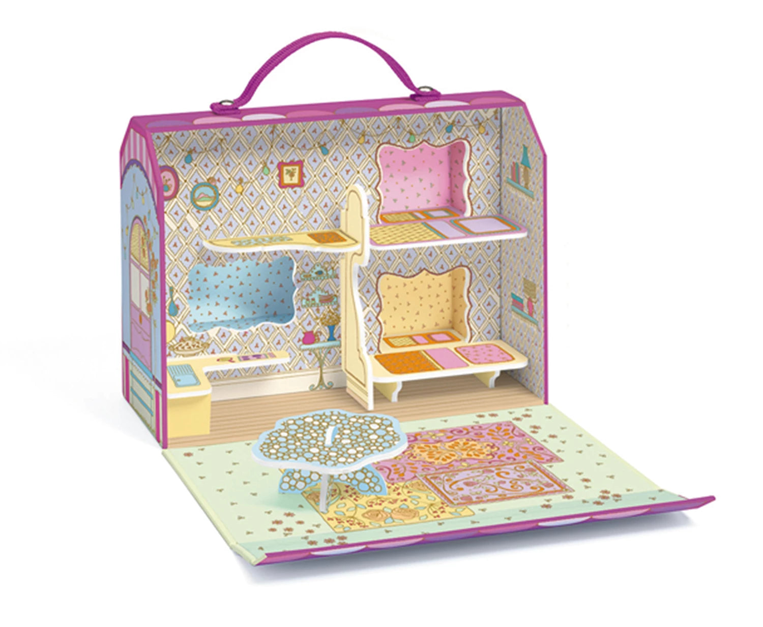 Djeco Tinyly Koffer-Puppenhaus Bluchka & Indie - Bild 2