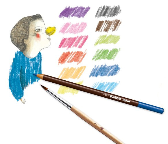 12 Farbstifte aquarell - Bild 3