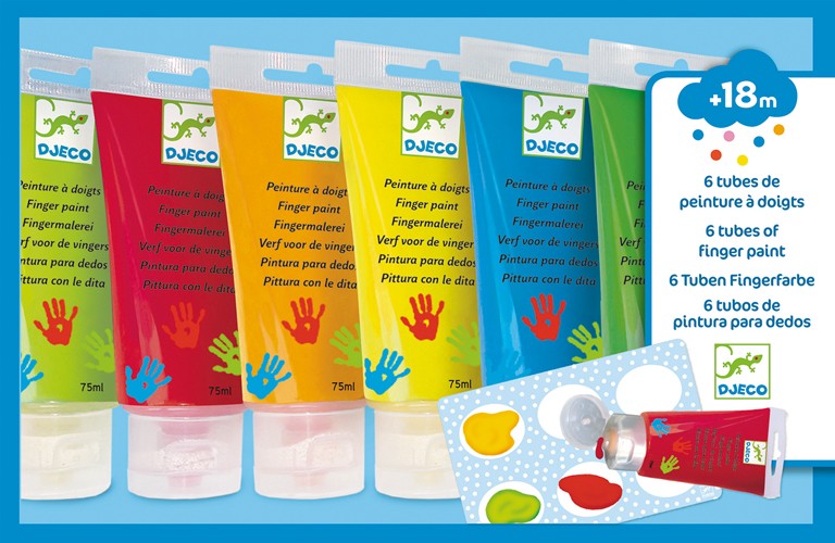 Fingerfarben in der Tube 6x1 - Bild 1