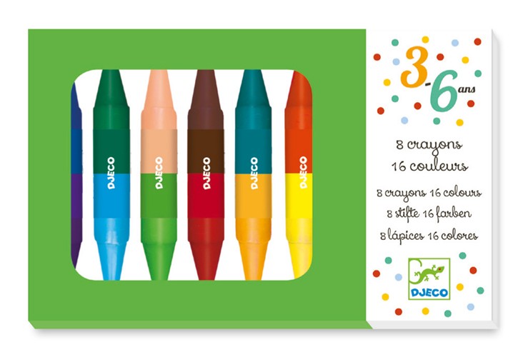 8 Wachsmalkreiden - Bild 1