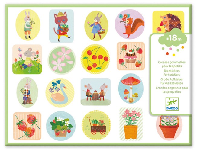 100 Sticker Relief Garten - Bild 1
