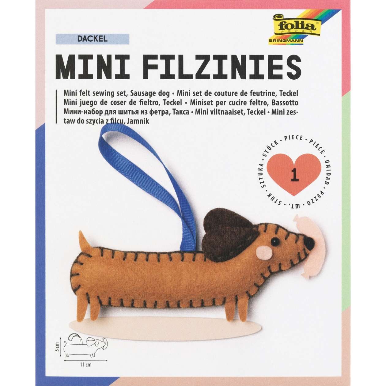 Nähset Filzinies Dackel - Bild 1