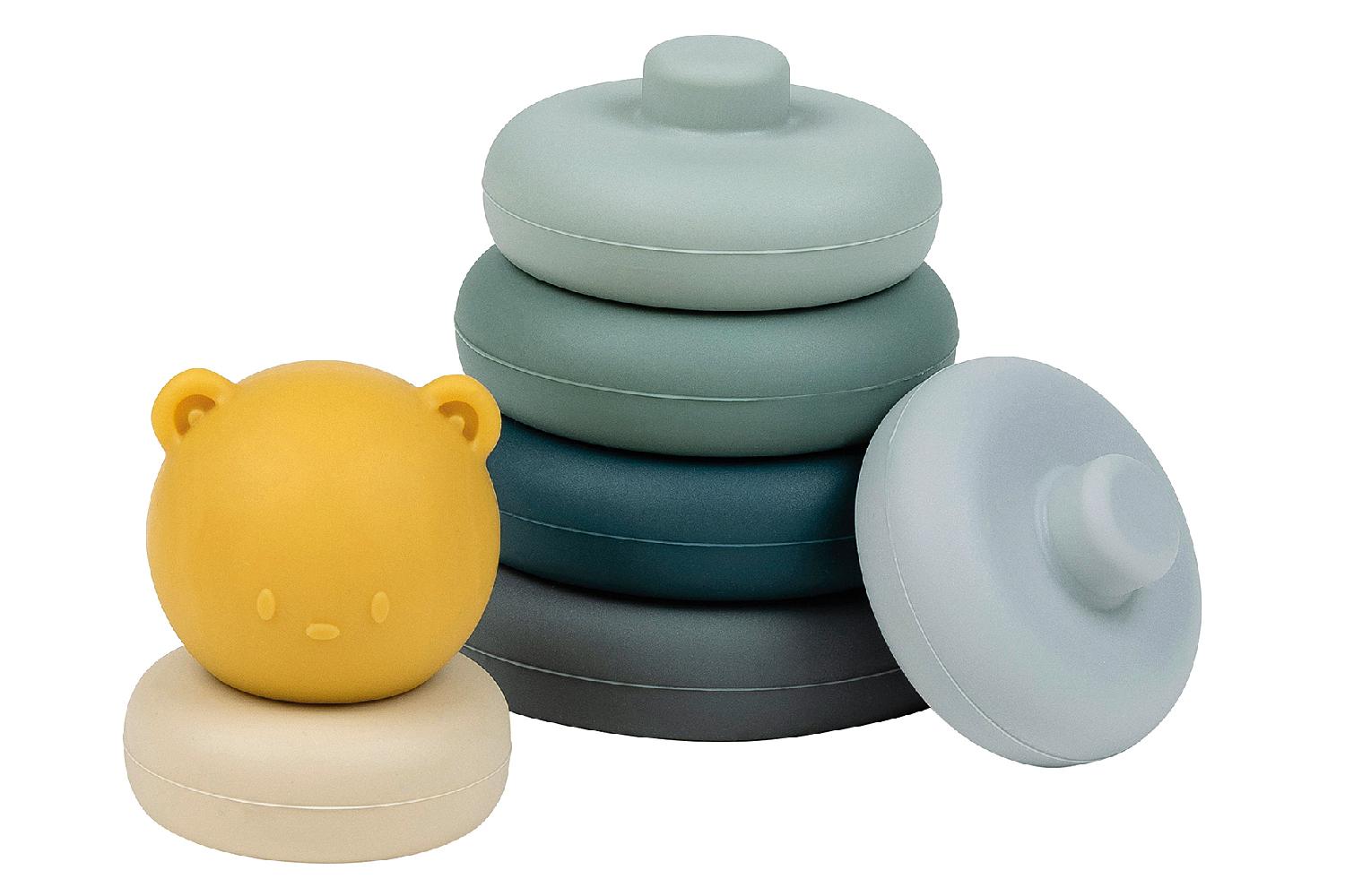 Nattou Stapelturm Bär grün - Bild 2