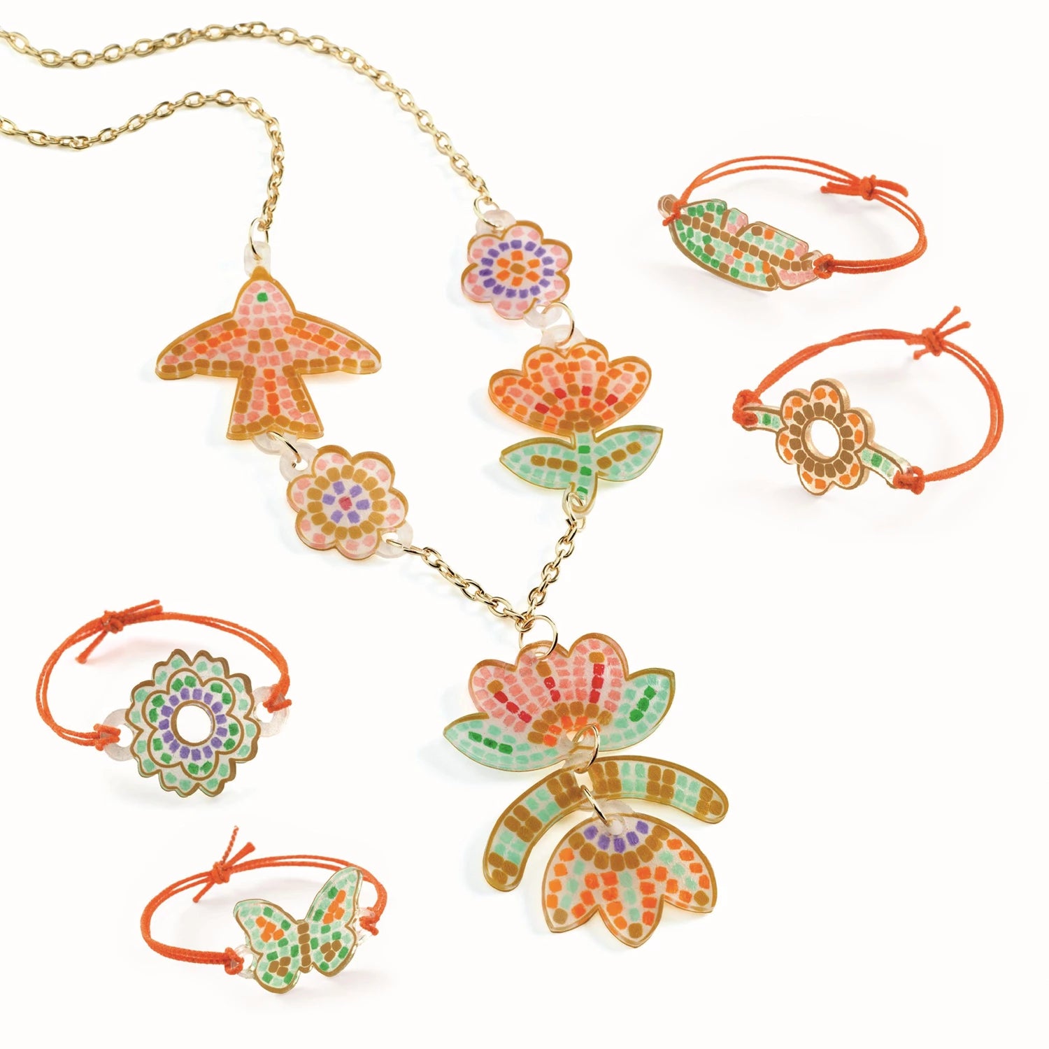 Djeco DIY Schmuck aus Schrumpffolie Blumen - Bild 2