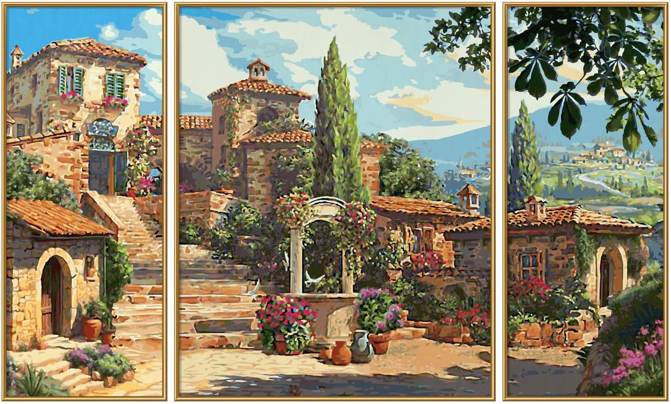 Schipper Sommerresidenz Triptychon 80x50cm - Bild 2