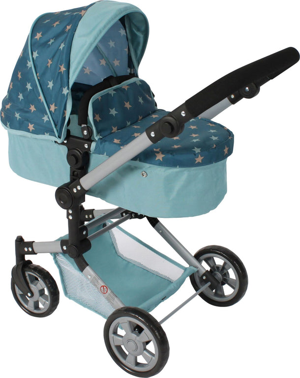 Chic Kombi-Puppenwagen LINUS türkis