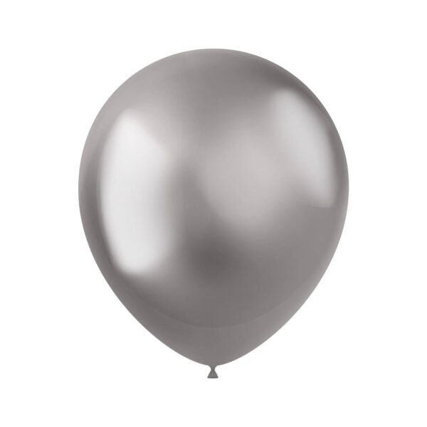Latexballons intensiv silber ca. 50 Stück - Bild 1