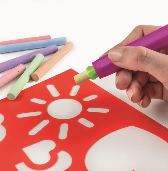 Malefix Einhornschablone mit 18 Kreiden - Bild 4