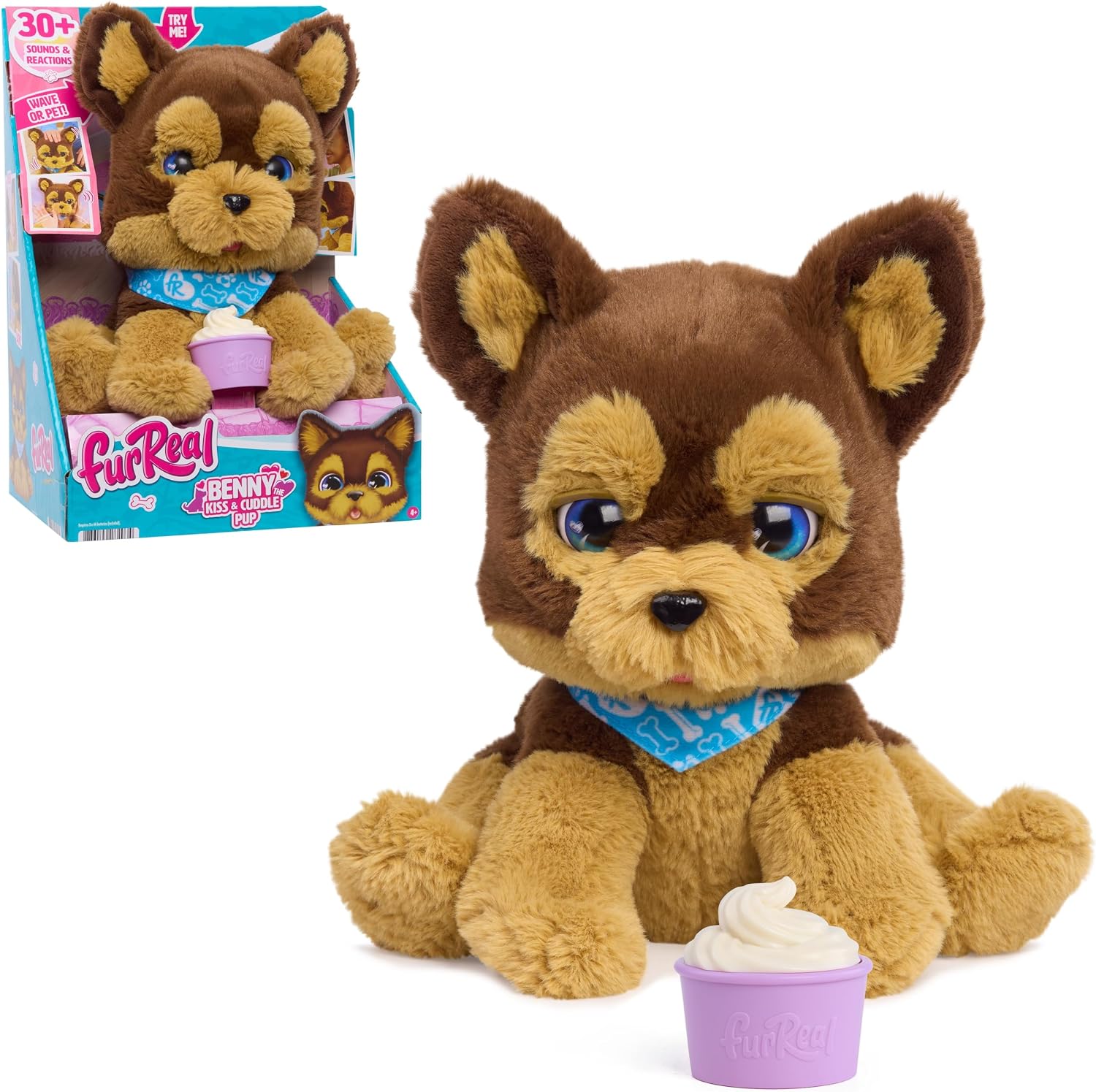 FurReal Benny der Kuschelwelpe mit Leckerli-Becher - Bild 1