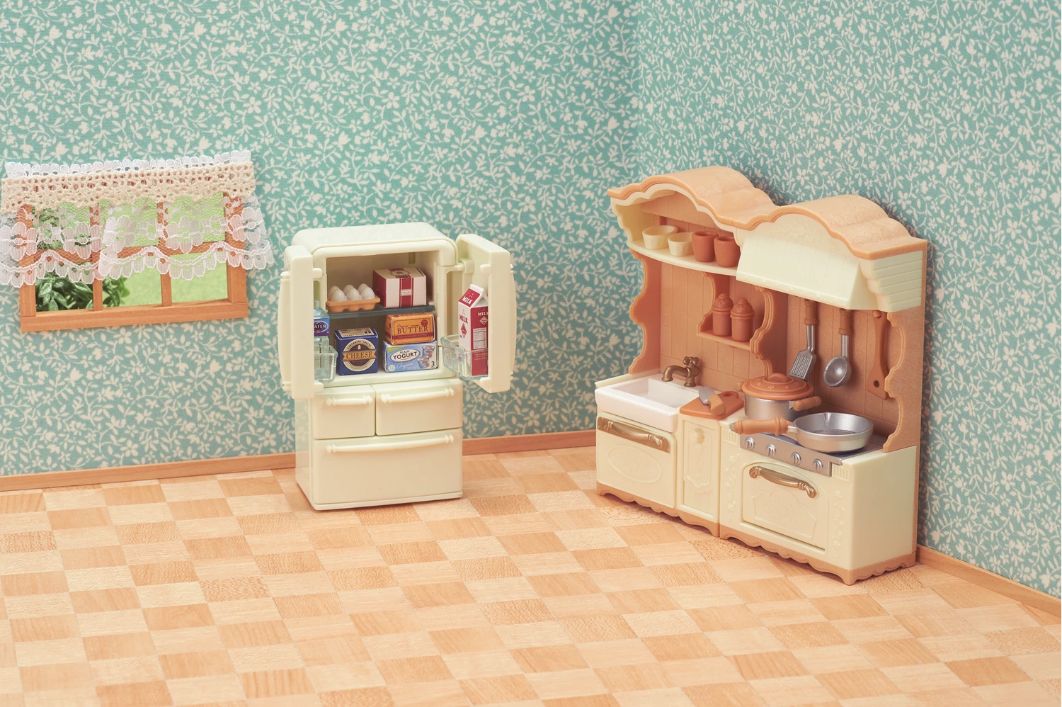 Sylvanian Families Landhaus Küche mit Kühlschrank 5341 - Bild 4