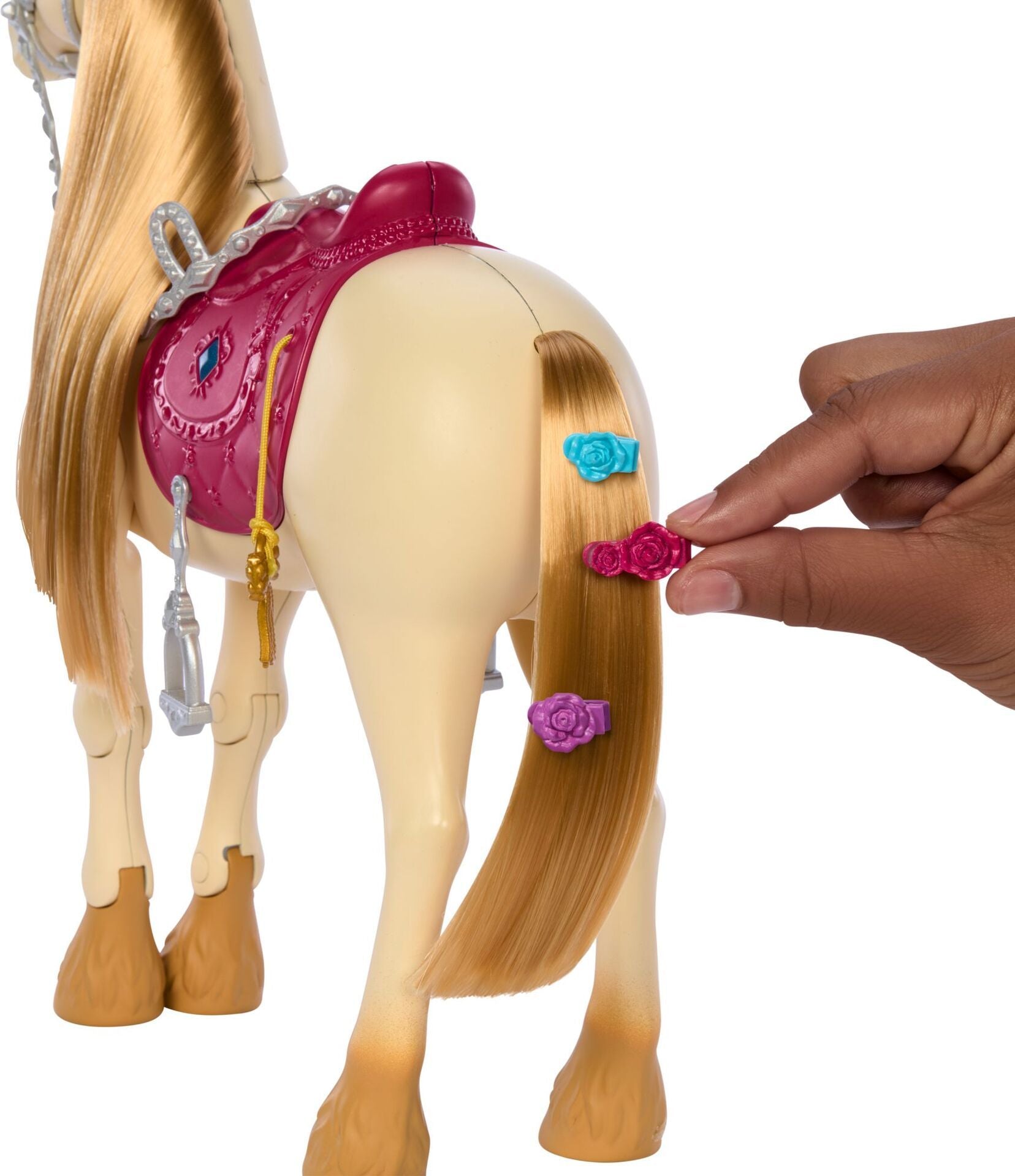 Barbie bewegliches Pferd mit Zubehör - Bild 3