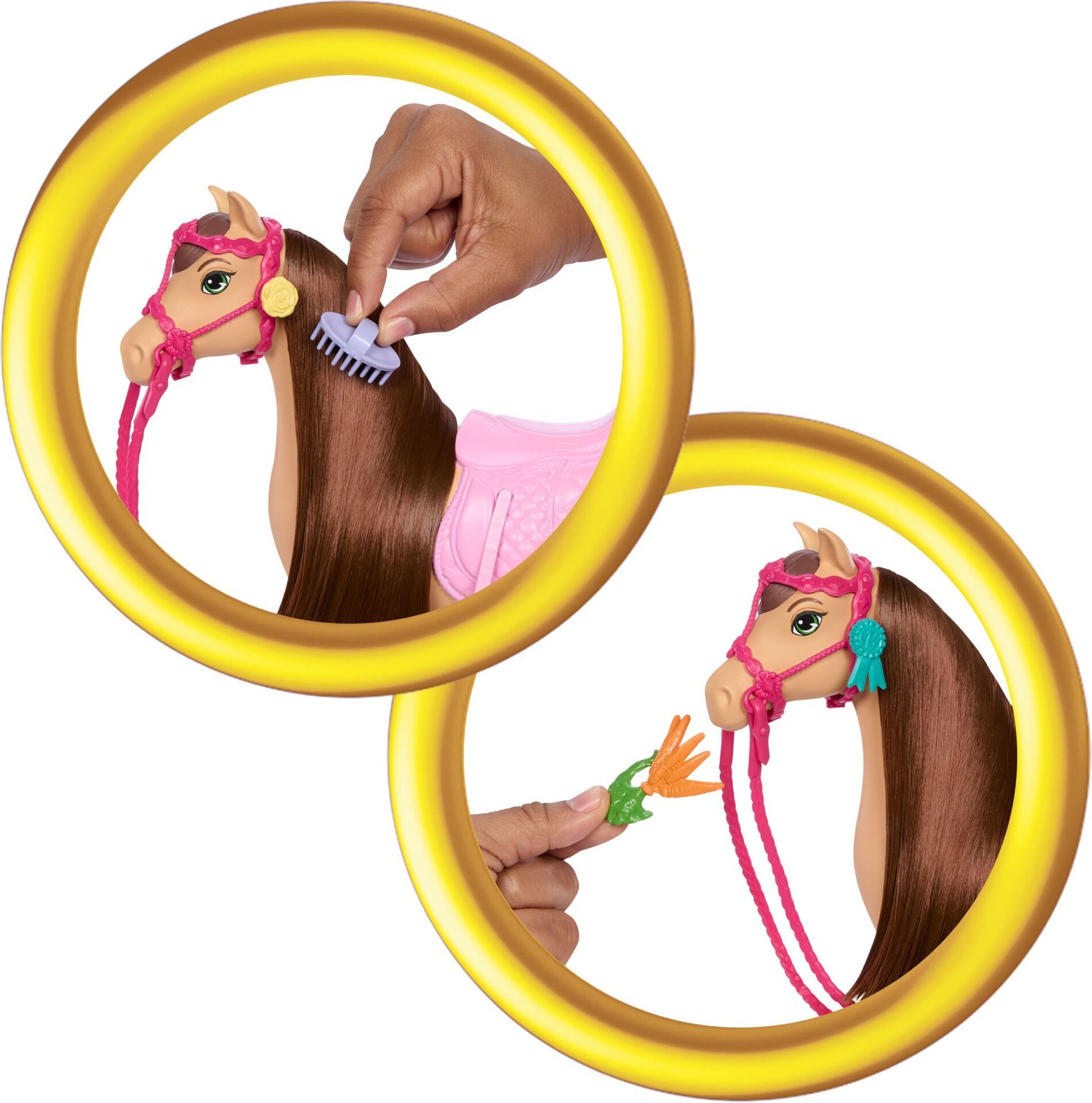 Barbie Stall mit Puppe und Pferd - Bild 3