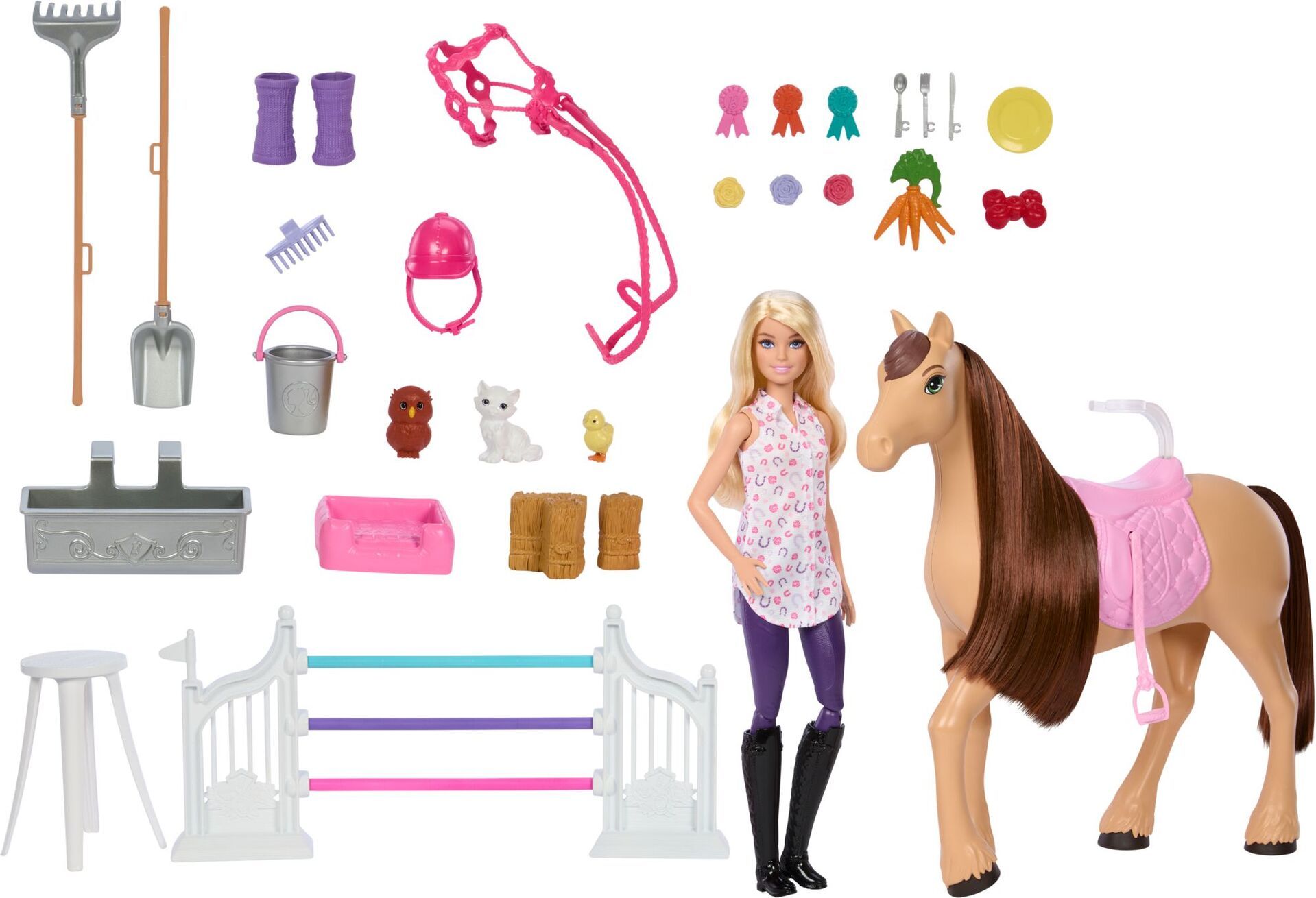 Barbie Stall mit Puppe und Pferd - Bild 6