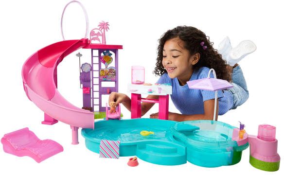 Barbie Traumpool Spielset mit Rutsche und Whirlpool - Bild 1