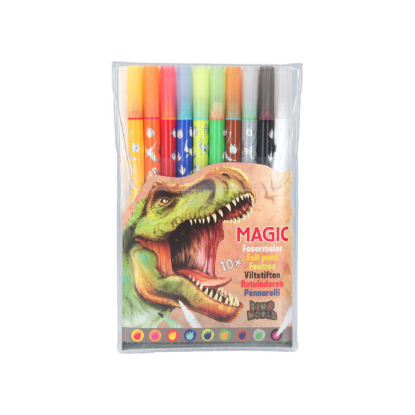 Dino World Magic Doppelfasermaler Set - Bild 1