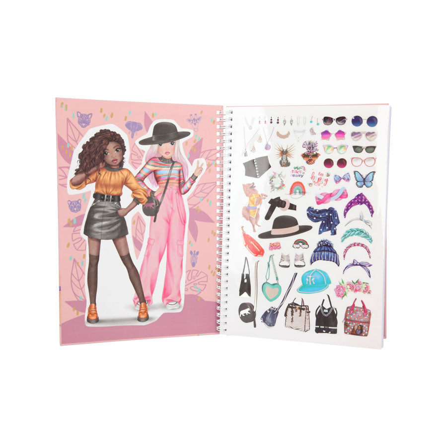 Top Model Malbuch mit Stifte-Set - Bild 2