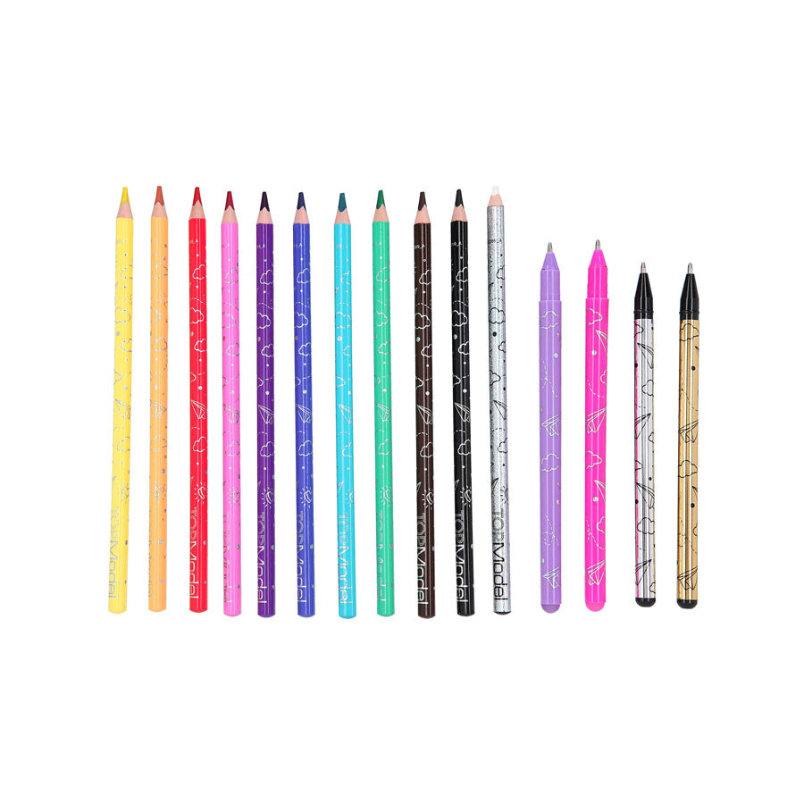 Top Model Malbuch mit Stifte-Set - Bild 3