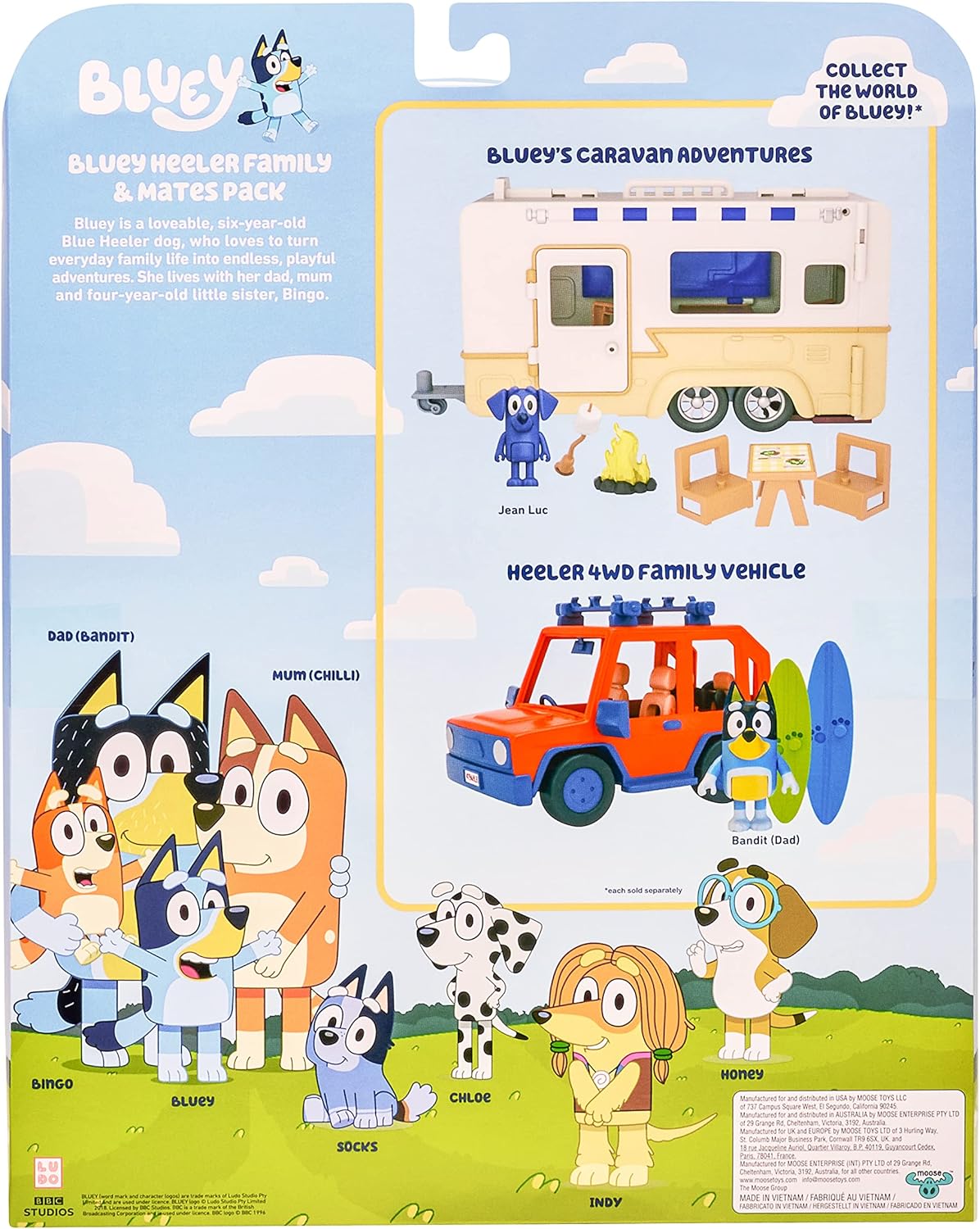 BLUEY Figuren 8er Pack Familie - Bild 3
