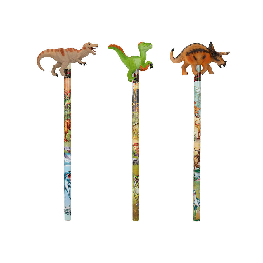 Dino World Bleistift mit Dino - Topper - Bild 2