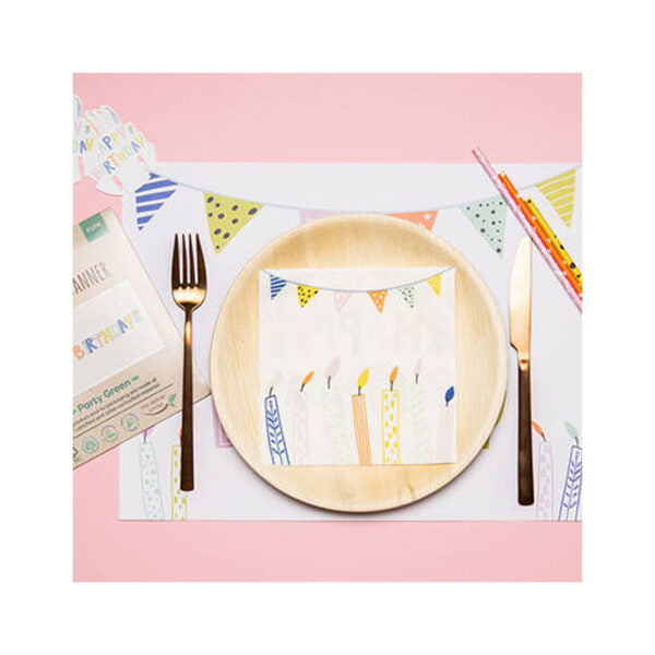 Servietten Happy Birthday ECO 20 Stück - Bild 2