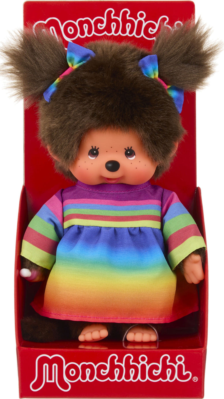Monchhichi Rainbow Dress Girl 20cm